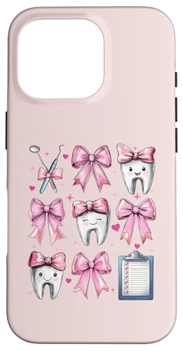 Coquette Bow Dental Assistant Dental Hygienist Zahnarzt Zahn Hülle für iPhone 16 Pro Coquette Bow Dental Assistant Dental Hygienist Zahnarzt Zahn Hülle für iPhone 16 Pro von Cute Coquette Dental Nurse Hygienist Dentist Gifts