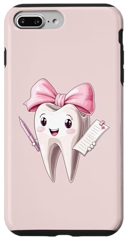 Coquette Bow Dental Assistant Dental Hygienist Zahnarzt Zahn Hülle für iPhone 7 Plus/8 Plus von Cute Coquette Dental Nurse Hygienist Dentist Gifts