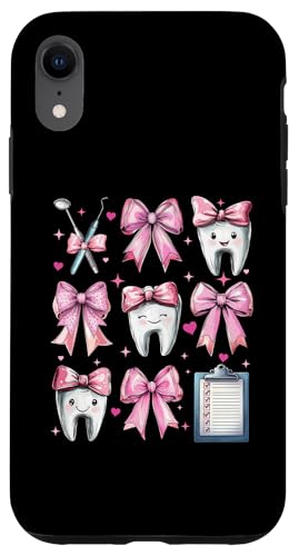 Coquette Bow Dental Assistant Dental Hygienist Zahnarzt Zahn Hülle für iPhone XR Coquette Bow Dental Assistant Dental Hygienist Zahnarzt Zahn Hülle für iPhone XR von Cute Coquette Dental Nurse Hygienist Dentist Gifts