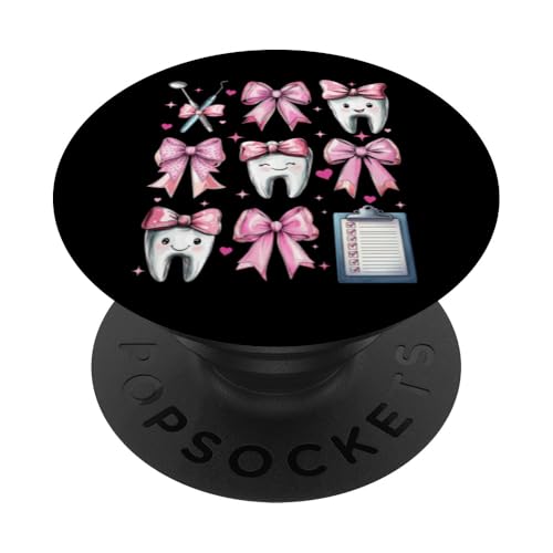 Coquette Bow Dental Assistant Dental Hygienist Zahnarzt Zahn PopSockets Klebender PopGrip Coquette Bow Dental Assistant Dental Hygienist Zahnarzt Zahn PopSockets Klebender PopGrip von Cute Coquette Dental Nurse Hygienist Dentist Gifts