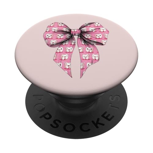 Coquette Bow Dental Assistant Dental Hygienist Zahnarzt Zahn PopSockets Klebender PopGrip Coquette Bow Dental Assistant Dental Hygienist Zahnarzt Zahn PopSockets Klebender PopGrip von Cute Coquette Dental Nurse Hygienist Dentist Gifts