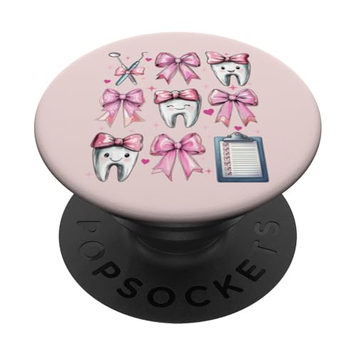 Coquette Bow Dental Assistant Dental Hygienist Zahnarzt Zahn PopSockets Klebender PopGrip Coquette Bow Dental Assistant Dental Hygienist Zahnarzt Zahn PopSockets Klebender PopGrip von Cute Coquette Dental Nurse Hygienist Dentist Gifts
