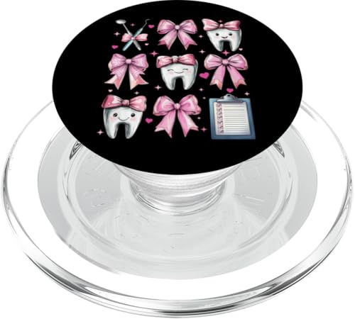 Coquette Bow Dental Assistant Dental Hygienist Zahnarzt Zahn PopSockets PopGrip für MagSafe Coquette Bow Dental Assistant Dental Hygienist Zahnarzt Zahn PopSockets PopGrip für MagSafe von Cute Coquette Dental Nurse Hygienist Dentist Gifts