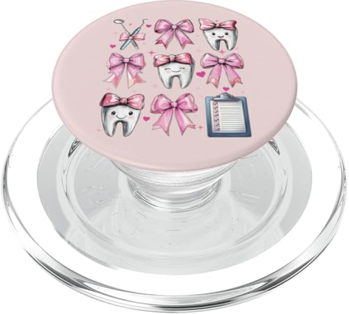 Coquette Bow Dental Assistant Dental Hygienist Zahnarzt Zahn PopSockets PopGrip für MagSafe Coquette Bow Dental Assistant Dental Hygienist Zahnarzt Zahn PopSockets PopGrip für MagSafe von Cute Coquette Dental Nurse Hygienist Dentist Gifts