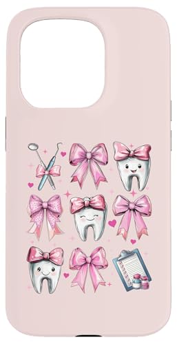 Coquette Bow Dental Hygieniker Dental Assistant Zahnarzt Zahn Hülle für iPhone 15 Pro von Cute Coquette Dental Nurse Hygienist Dentist Gifts