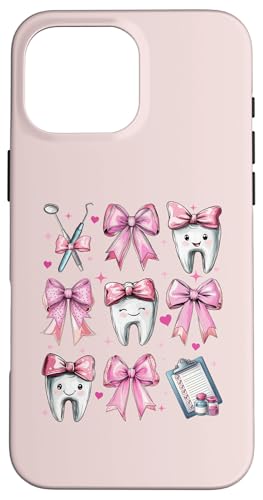 Coquette Bow Dental Hygieniker Dental Assistant Zahnarzt Zahn Hülle für iPhone 16 Pro Max Coquette Bow Dental Hygieniker Dental Assistant Zahnarzt Zahn Hülle für iPhone 16 Pro Max von Cute Coquette Dental Nurse Hygienist Dentist Gifts