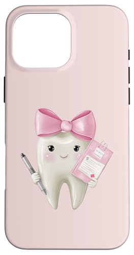 Coquette Bow Dental Hygieniker Dental Assistant Zahnarzt Zahn Hülle für iPhone 16 Pro Max Coquette Bow Dental Hygieniker Dental Assistant Zahnarzt Zahn Hülle für iPhone 16 Pro Max von Cute Coquette Dental Nurse Hygienist Dentist Gifts