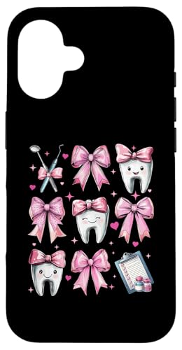 Coquette Bow Dental Hygieniker Dental Assistant Zahnarzt Zahn Hülle für iPhone 16 Coquette Bow Dental Hygieniker Dental Assistant Zahnarzt Zahn Hülle für iPhone 16 von Cute Coquette Dental Nurse Hygienist Dentist Gifts