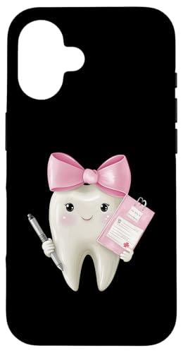 Coquette Bow Dental Hygieniker Dental Assistant Zahnarzt Zahn Hülle für iPhone 16 Coquette Bow Dental Hygieniker Dental Assistant Zahnarzt Zahn Hülle für iPhone 16 von Cute Coquette Dental Nurse Hygienist Dentist Gifts
