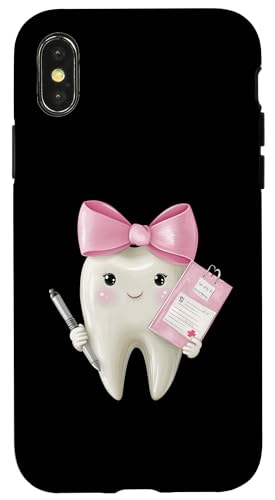 Coquette Bow Dental Hygieniker Dental Assistant Zahnarzt Zahn Hülle für iPhone X/XS Coquette Bow Dental Hygieniker Dental Assistant Zahnarzt Zahn Hülle für iPhone X/XS von Cute Coquette Dental Nurse Hygienist Dentist Gifts