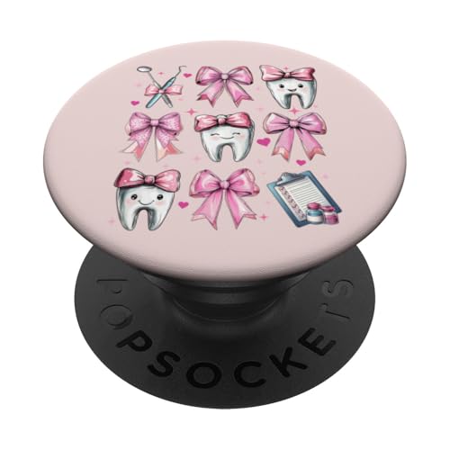 Coquette Bow Dental Hygieniker Dental Assistant Zahnarzt Zahn PopSockets Klebender PopGrip Coquette Bow Dental Hygieniker Dental Assistant Zahnarzt Zahn PopSockets Klebender PopGrip von Cute Coquette Dental Nurse Hygienist Dentist Gifts