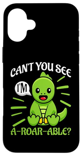 Can't You See I'm A-Roar-Able? Dinosaurier Hülle für iPhone 16 Plus Can't You See I'm A-Roar-Able? Dinosaurier Hülle für iPhone 16 Plus von Cute Dinosaur Family Outfits For Kids