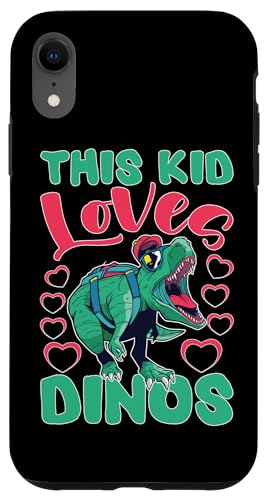 Dieses Kind liebt Dinos für Mädchen und Jungen Hülle für iPhone XR Dieses Kind liebt Dinos für Mädchen und Jungen Hülle für iPhone XR von Cute Dinosaur Family Outfits For Kids