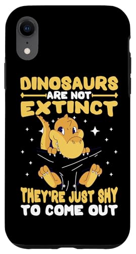 Dinosaurier sind nicht ausgestorben, sie sind nur schüchtern, herauszukommen Hülle für iPhone XR von Cute Dinosaur Family Outfits For Kids