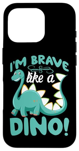 I'm Brave Like A Dino! Dinosaurier Hülle für iPhone 16 Pro I'm Brave Like A Dino! Dinosaurier Hülle für iPhone 16 Pro von Cute Dinosaur Family Outfits For Kids