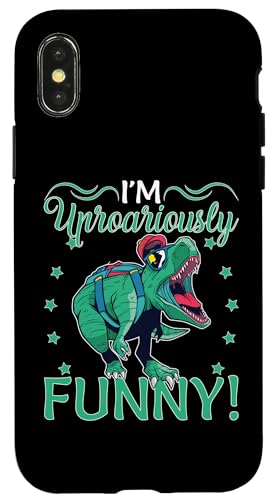 I'm Uproariously Funny! Dinosaurier für die Schule Hülle für iPhone X/XS I'm Uproariously Funny! Dinosaurier für die Schule Hülle für iPhone X/XS von Cute Dinosaur Family Outfits For Kids
