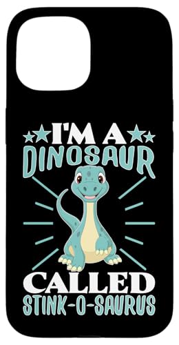 Ich bin ein Dinosaurier namens Stink-o-Saurus für Kinder Hülle für iPhone 15 Ich bin ein Dinosaurier namens Stink-o-Saurus für Kinder Hülle für iPhone 15 von Cute Dinosaur Family Outfits For Kids