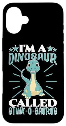 Ich bin ein Dinosaurier namens Stink-o-Saurus für Kinder Hülle für iPhone 16 Plus Ich bin ein Dinosaurier namens Stink-o-Saurus für Kinder Hülle für iPhone 16 Plus von Cute Dinosaur Family Outfits For Kids
