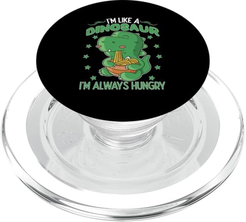 Ich bin wie ein Dinosaurier, ich bin immer hungrig Dino PopSockets PopGrip für MagSafe von Cute Dinosaur Family Outfits For Kids
