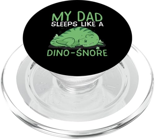 Mein Vater schläft wie ein Dino-Snore PopSockets PopGrip für MagSafe von Cute Dinosaur Family Outfits For Kids
