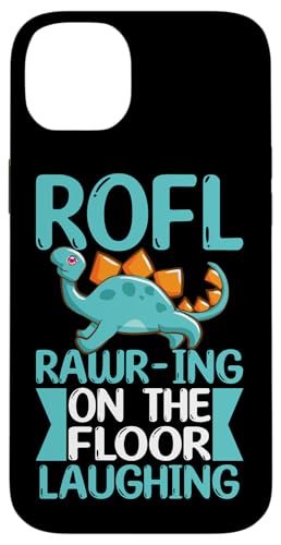 ROFL - Auf dem Boden liegender lachender Dino Hülle für iPhone 14 Plus ROFL - Auf dem Boden liegender lachender Dino Hülle für iPhone 14 Plus von Cute Dinosaur Family Outfits For Kids