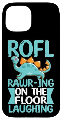 ROFL - Auf dem Boden liegender lachender Dino Hülle für iPhone 15 ROFL - Auf dem Boden liegender lachender Dino Hülle für iPhone 15 von Cute Dinosaur Family Outfits For Kids