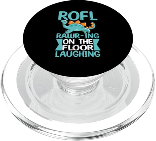 ROFL - Auf dem Boden liegender lachender Dino PopSockets PopGrip für MagSafe ROFL - Auf dem Boden liegender lachender Dino PopSockets PopGrip für MagSafe von Cute Dinosaur Family Outfits For Kids