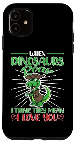 Wenn Dinosaurier brüllen, meinen sie wohl, dass ich dich liebe Hülle für iPhone 11 Wenn Dinosaurier brüllen, meinen sie wohl, dass ich dich liebe Hülle für iPhone 11 von Cute Dinosaur Family Outfits For Kids