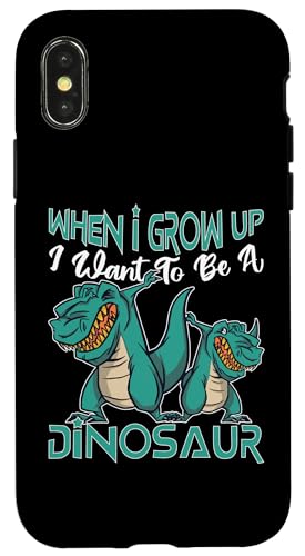 Wenn ich groß bin, möchte ich ein Dinosaurier für Kinder sein Hülle für iPhone X/XS Wenn ich groß bin, möchte ich ein Dinosaurier für Kinder sein Hülle für iPhone X/XS von Cute Dinosaur Family Outfits For Kids