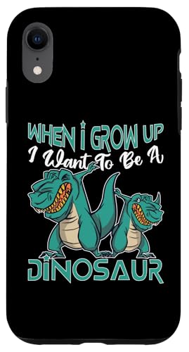 Wenn ich groß bin, möchte ich ein Dinosaurier für Kinder sein Hülle für iPhone XR Wenn ich groß bin, möchte ich ein Dinosaurier für Kinder sein Hülle für iPhone XR von Cute Dinosaur Family Outfits For Kids