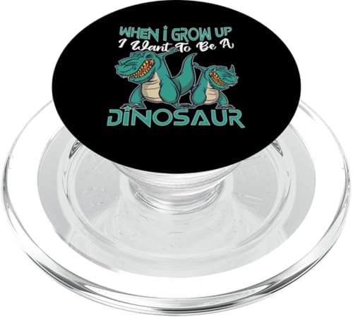 Wenn ich groß bin, möchte ich ein Dinosaurier für Kinder sein PopSockets PopGrip für MagSafe von Cute Dinosaur Family Outfits For Kids