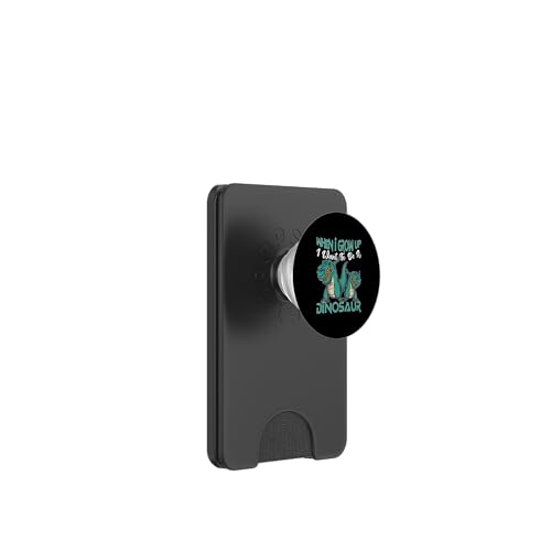 Wenn ich groß bin, möchte ich ein Dinosaurier für Kinder sein PopSockets PopWallet für MagSafe von Cute Dinosaur Family Outfits For Kids