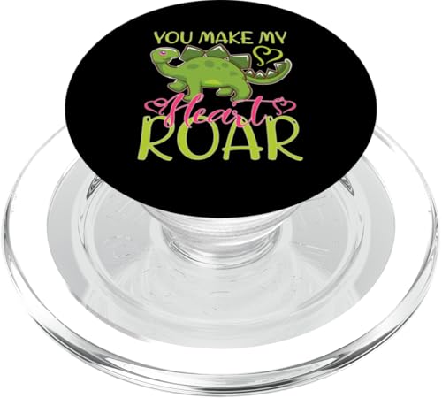 You Make My Heart Roar Dinosaurier PopSockets PopGrip für MagSafe von Cute Dinosaur Family Outfits For Kids