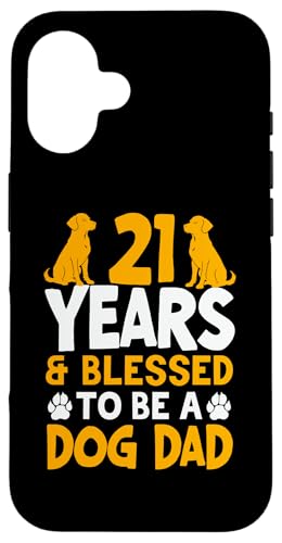 21 Jahre und Dog Dad! 21 Jahre alt, Geburtstag Hülle für iPhone 16 21 Jahre und Dog Dad! 21 Jahre alt, Geburtstag Hülle für iPhone 16 von Cute Dog Dad Birthday Design
