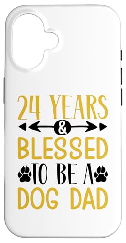 24 Jahre und Dog Dad! 24 Jahre alt, Geburtstag Hülle für iPhone 16 24 Jahre und Dog Dad! 24 Jahre alt, Geburtstag Hülle für iPhone 16 von Cute Dog Dad Birthday Design