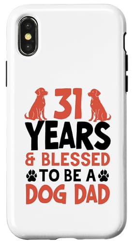 31 Jahre und Dog Dad! 31 Jahre alt, Geburtstag Hülle für iPhone X/XS 31 Jahre und Dog Dad! 31 Jahre alt, Geburtstag Hülle für iPhone X/XS von Cute Dog Dad Birthday Design