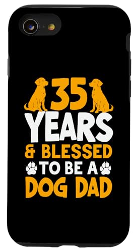 35 Jahre und Dog Dad! 35 Jahre alt, Geburtstag Hülle für iPhone SE (2020) / 7 / 8 von Cute Dog Dad Birthday Design