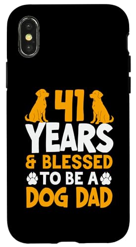 41 Jahre und Dog Dad! 41 Jahre alt, Geburtstag Hülle für iPhone X/XS 41 Jahre und Dog Dad! 41 Jahre alt, Geburtstag Hülle für iPhone X/XS von Cute Dog Dad Birthday Design
