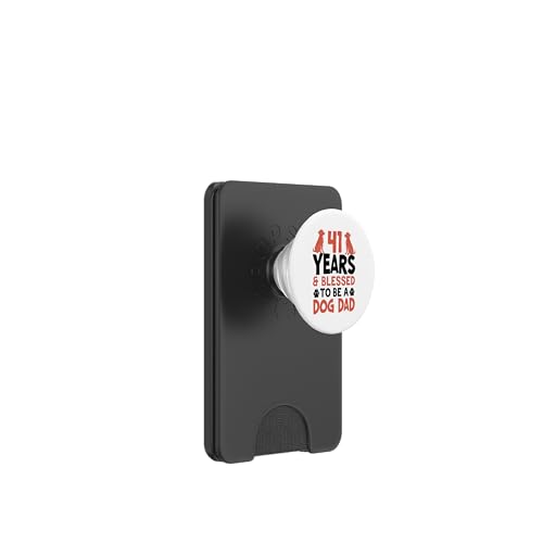 41 Jahre und Dog Dad! 41 Jahre alt, Geburtstag PopSockets PopWallet für MagSafe 41 Jahre und Dog Dad! 41 Jahre alt, Geburtstag PopSockets PopWallet für MagSafe von Cute Dog Dad Birthday Design