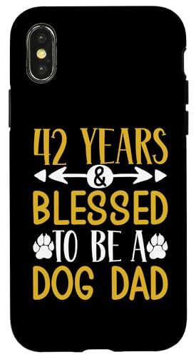 42 Jahre und Dog Dad! 42 Jahre alt, Geburtstag Hülle für iPhone X/XS 42 Jahre und Dog Dad! 42 Jahre alt, Geburtstag Hülle für iPhone X/XS von Cute Dog Dad Birthday Design