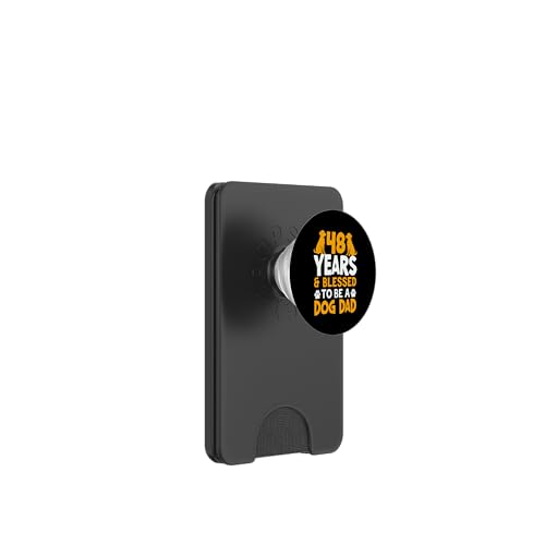 48 Jahre und Dog Dad! 48 Jahre alt, Geburtstag PopSockets PopWallet für MagSafe von Cute Dog Dad Birthday Design