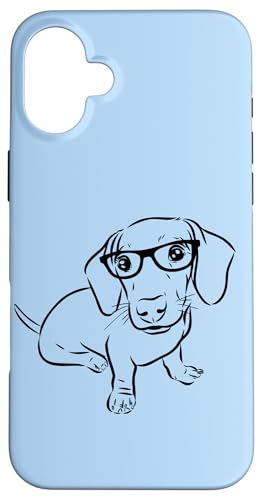 Cute Funny Hipster Nerd Illustration Art Dachshund Lover Hülle für iPhone 16 Plus Cute Funny Hipster Nerd Illustration Art Dachshund Lover Hülle für iPhone 16 Plus von Cute Doxie Weiner Dog Gifts Shirts & Hoodies