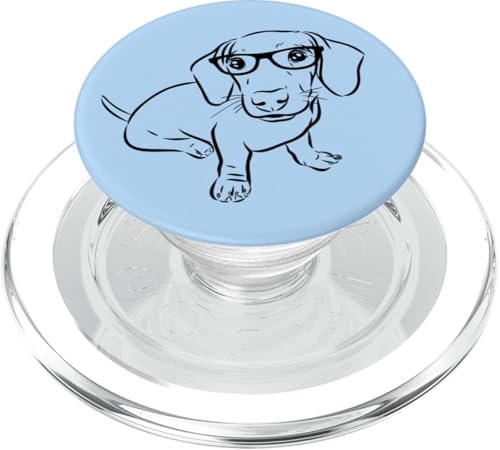 Cute Funny Hipster Nerd Illustration Art Dachshund Lover PopSockets PopGrip für MagSafe Cute Funny Hipster Nerd Illustration Art Dachshund Lover PopSockets PopGrip für MagSafe von Cute Doxie Weiner Dog Gifts Shirts & Hoodies