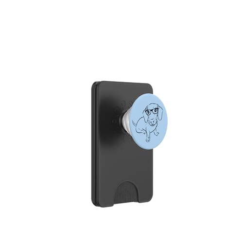 Cute Funny Hipster Nerd Illustration Art Dachshund Lover PopSockets PopWallet für MagSafe Cute Funny Hipster Nerd Illustration Art Dachshund Lover PopSockets PopWallet für MagSafe von Cute Doxie Weiner Dog Gifts Shirts & Hoodies