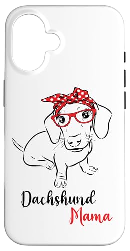 Cute Red Bandana Glasses Mom Lover Dachshund Mama Hülle für iPhone 16 Cute Red Bandana Glasses Mom Lover Dachshund Mama Hülle für iPhone 16 von Cute Doxie Weiner Dog Gifts Shirts & Hoodies