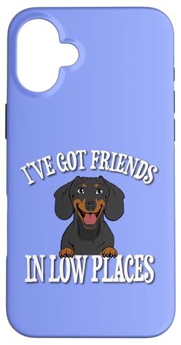 Funny Friends In Low Place Black Dachshund Lover Hülle für iPhone 16 Plus von Cute Doxie Weiner Dog Gifts Shirts & Hoodies