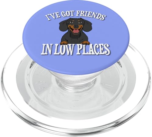 Funny Friends In Low Place Black Dachshund Lover PopSockets PopGrip für MagSafe Funny Friends In Low Place Black Dachshund Lover PopSockets PopGrip für MagSafe von Cute Doxie Weiner Dog Gifts Shirts & Hoodies
