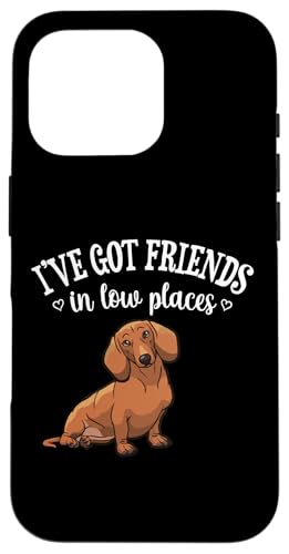 Funny Friends In Low Places Dachshund Lover Hülle für iPhone 16 Pro Funny Friends In Low Places Dachshund Lover Hülle für iPhone 16 Pro von Cute Doxie Weiner Dog Gifts Shirts & Hoodies