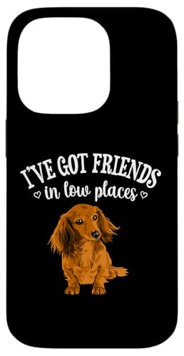Funny Friends In Low Places Long Haired Dachshund Lover Hülle für iPhone 14 Pro von Cute Doxie Weiner Dog Gifts Shirts & Hoodies