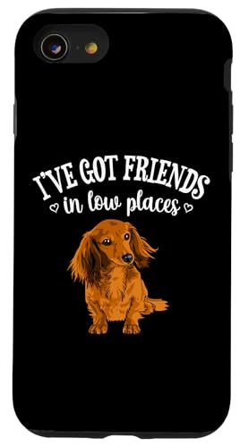 Funny Friends In Low Places Long Haired Dachshund Lover Hülle für iPhone SE (2020) / 7 / 8 von Cute Doxie Weiner Dog Gifts Shirts & Hoodies